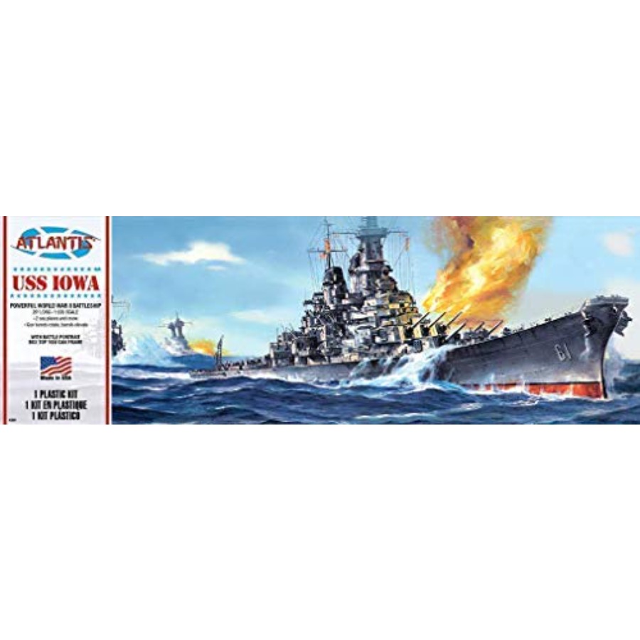 Model Kit Uss Iowa - Kit de Modelo Plástico USS Iowa