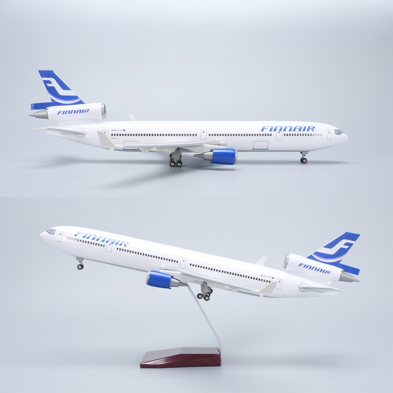 Model Kit Resin - Modelo de Avión Finn Air MD-11