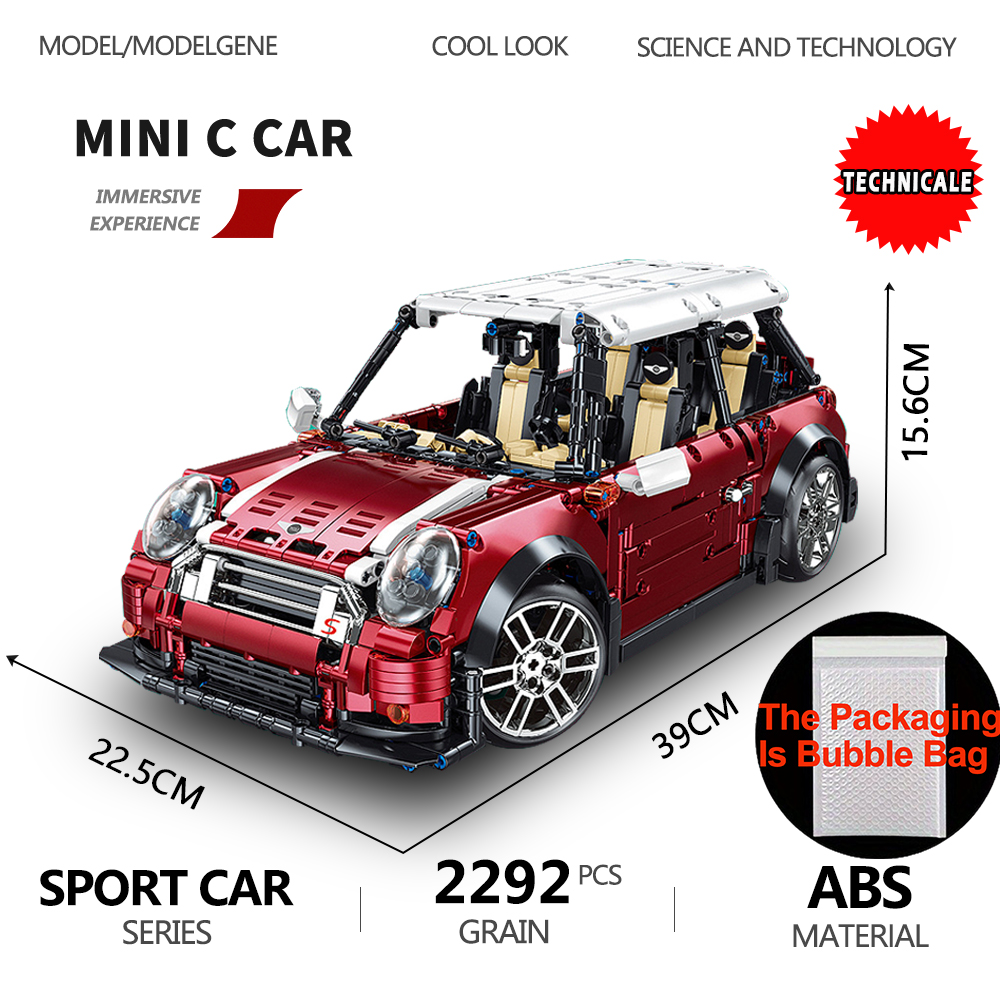 Model Kit Lamborghini - Modelo de coche clásico famoso, bloques