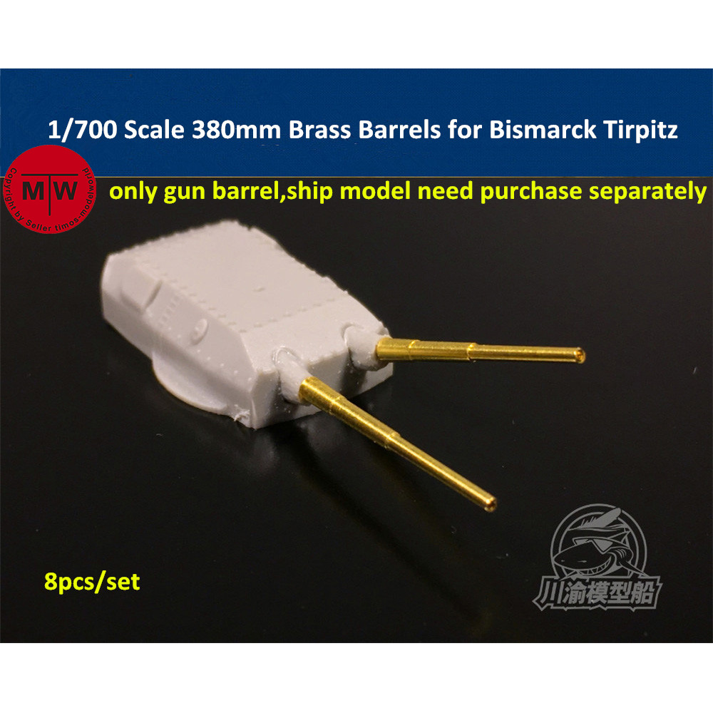 Model Kit Battleship - Barriles de latón de 380mm a