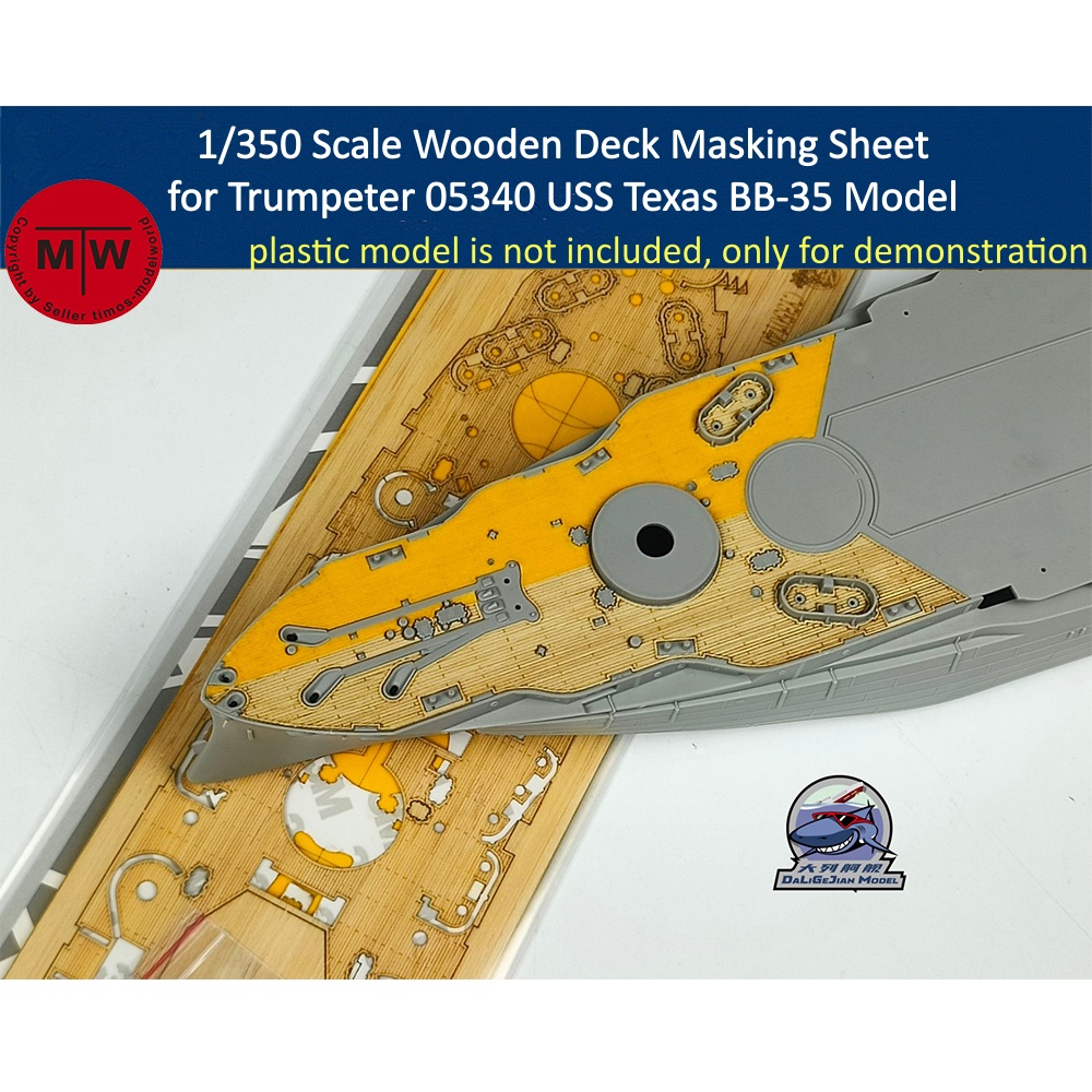 Model Kit Uss Iowa - Lámina de enmascaramiento de cubierta de