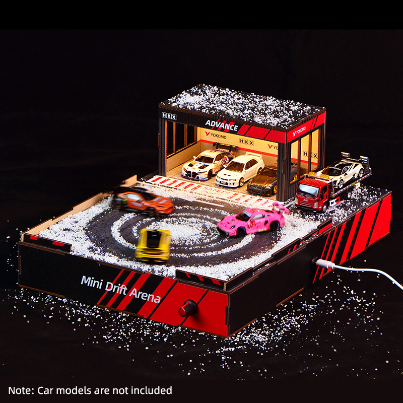 Model Kit Toy - Diorama de Pista de Derrapes DIY