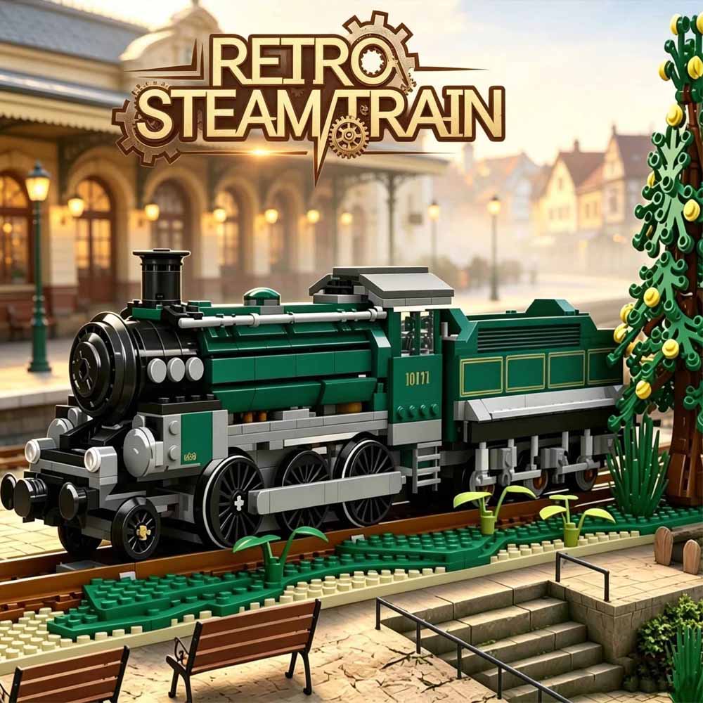 Model Kit Locomotive - Bloques de Construcción de Tren de
