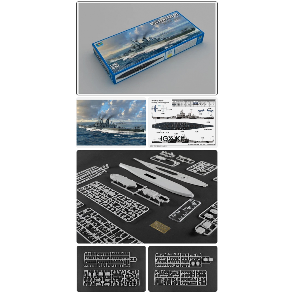 Model Kit Uss Iowa - Trumpeter 06749, Escala 1/700, USS Iowa