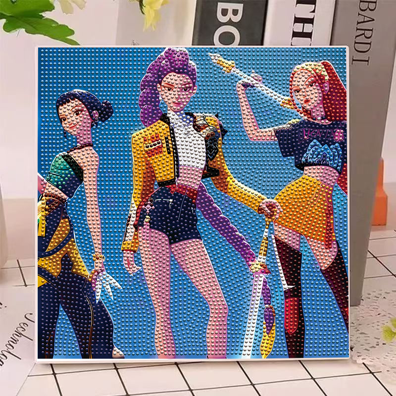 Model Kit Toy - Kit de Pintura de Diamantes Anime