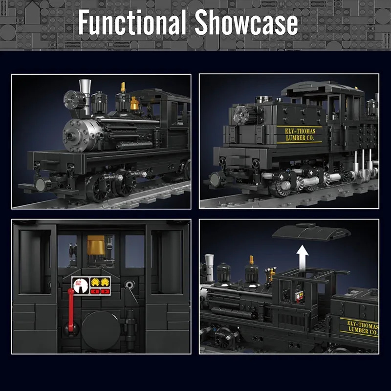 Mould King Shay-Juego de const - Model Kit Locomotive reseña y precio