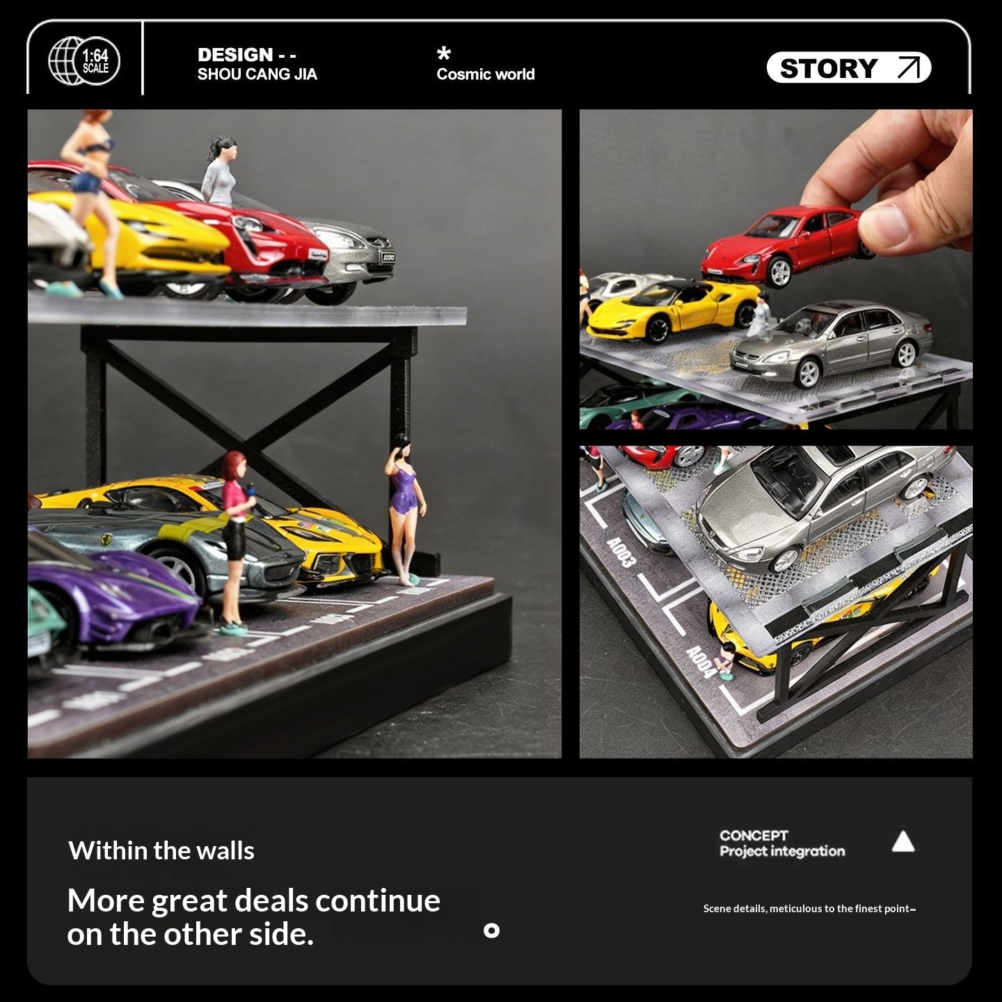 Diorama de Garaje de Dos Pisos - Model Kit Diorama reseña y precio