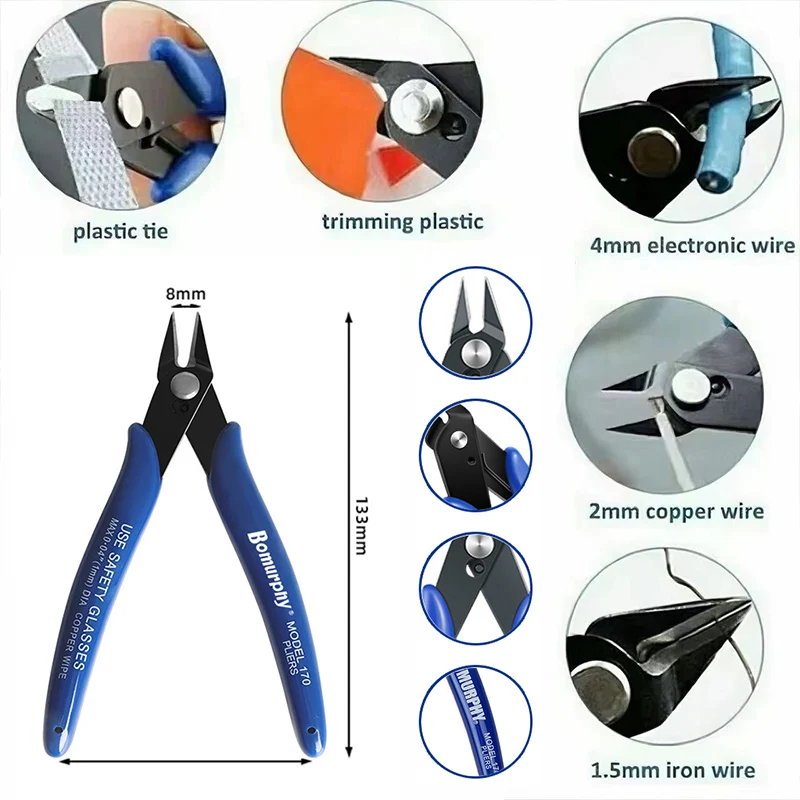 Kit de 170 Pinzas Diagonales E - Model Kit Nippers reseña y precio