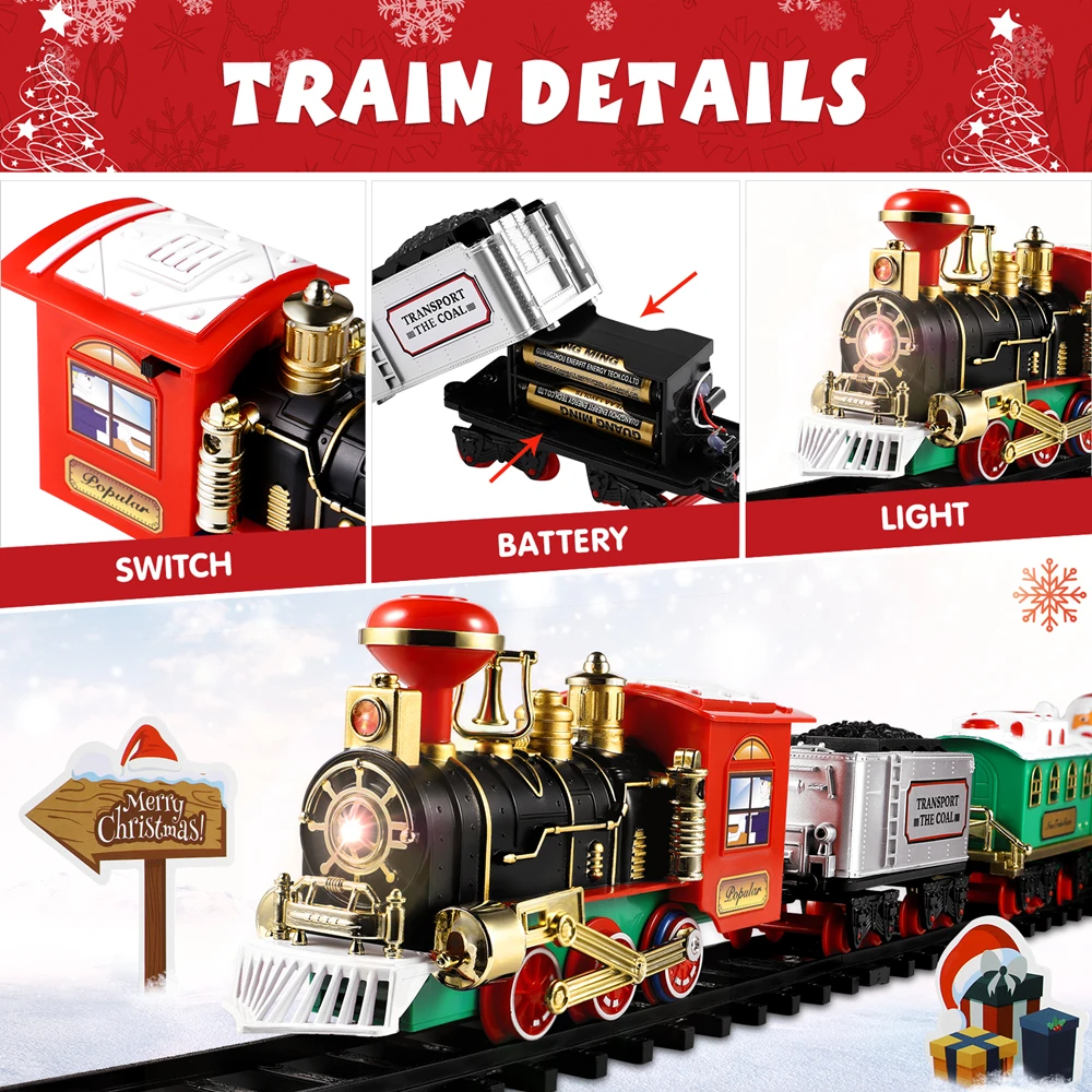 Juego de tren de Navidad, Mini - Model Kit Locomotive reseña y precio