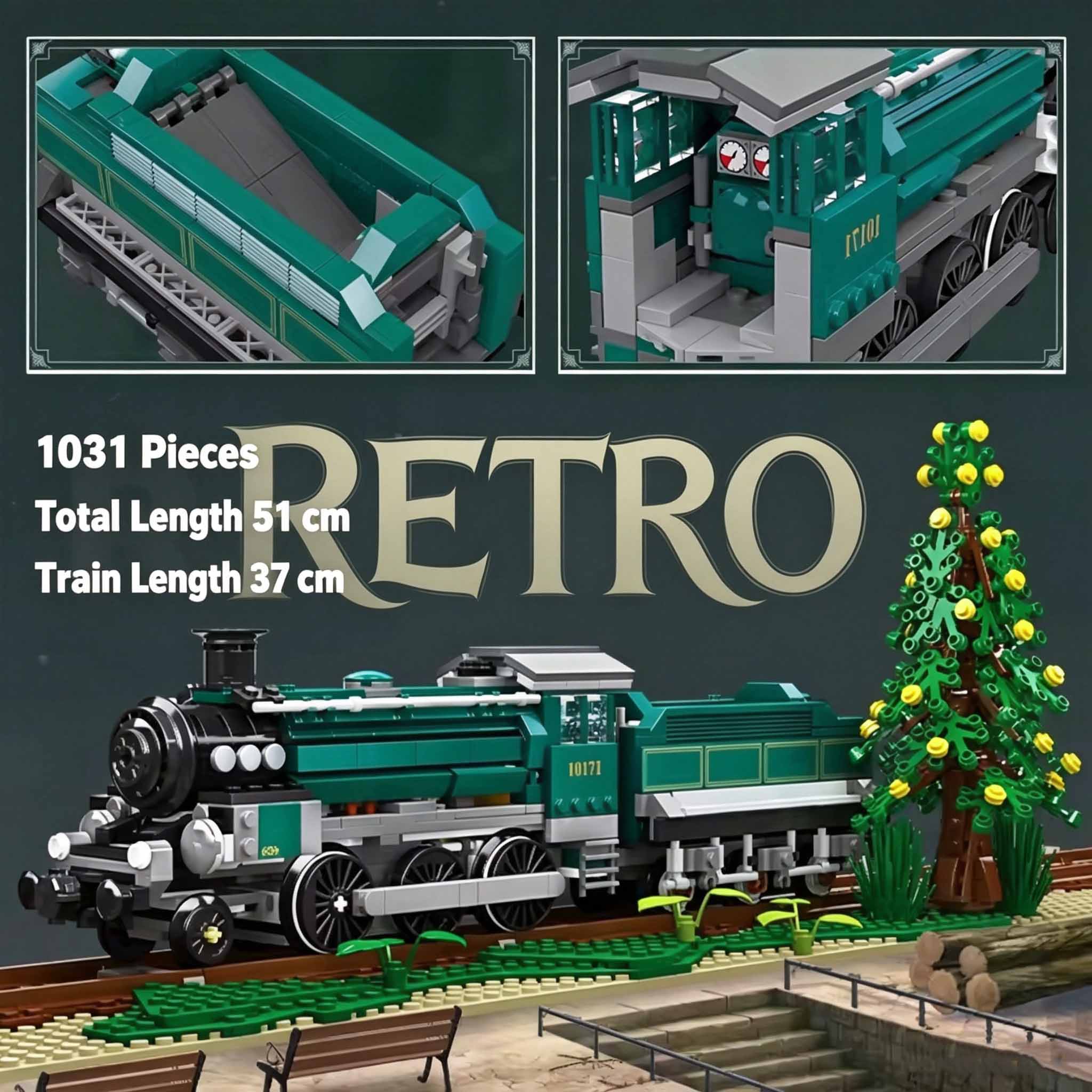 Bloques de Construcción de Tre - Model Kit Locomotive reseña y precio