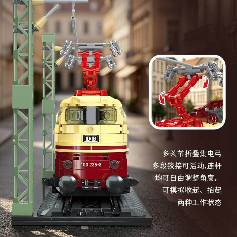 1356 piezas de bloques de cons - Model Kit Locomotive reseña y precio