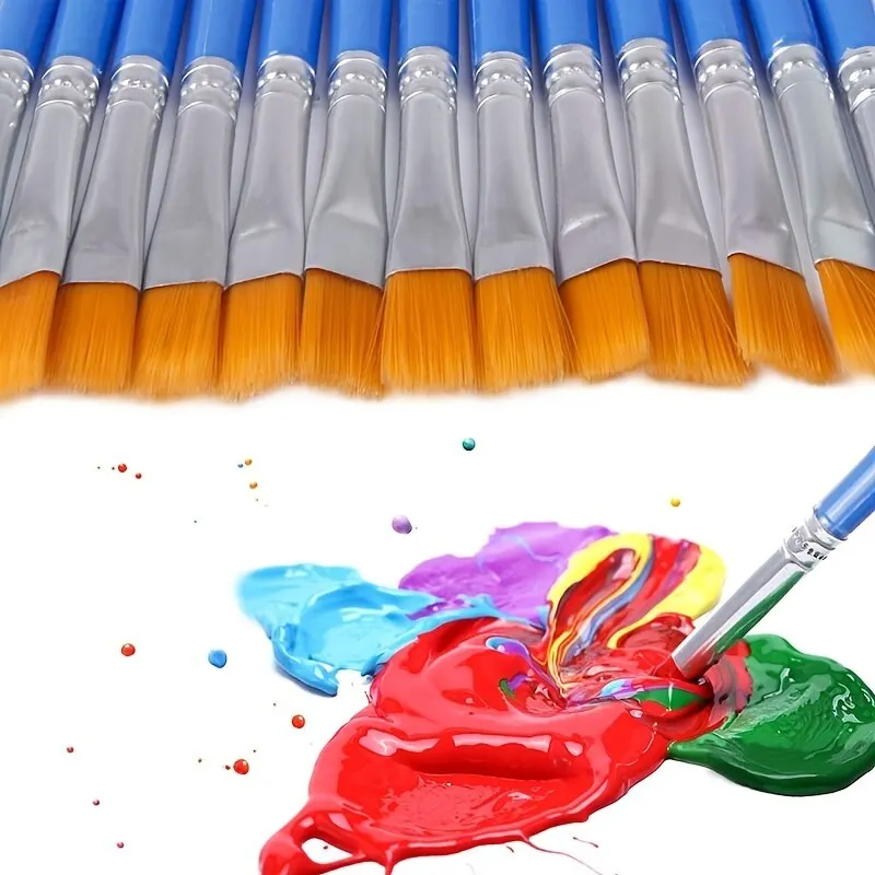 Pinceles Planos de Nylon con M - Plastic Model Paint reseña y precio