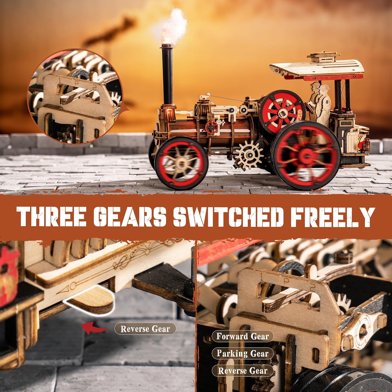 Robotime Rokr Kit de construcc - Model Kit Locomotive reseña y precio