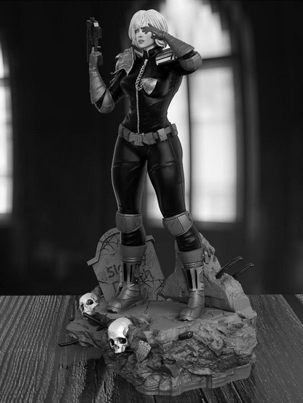 Figura de resina Cassandra And - Model Kit Judge reseña y precio
