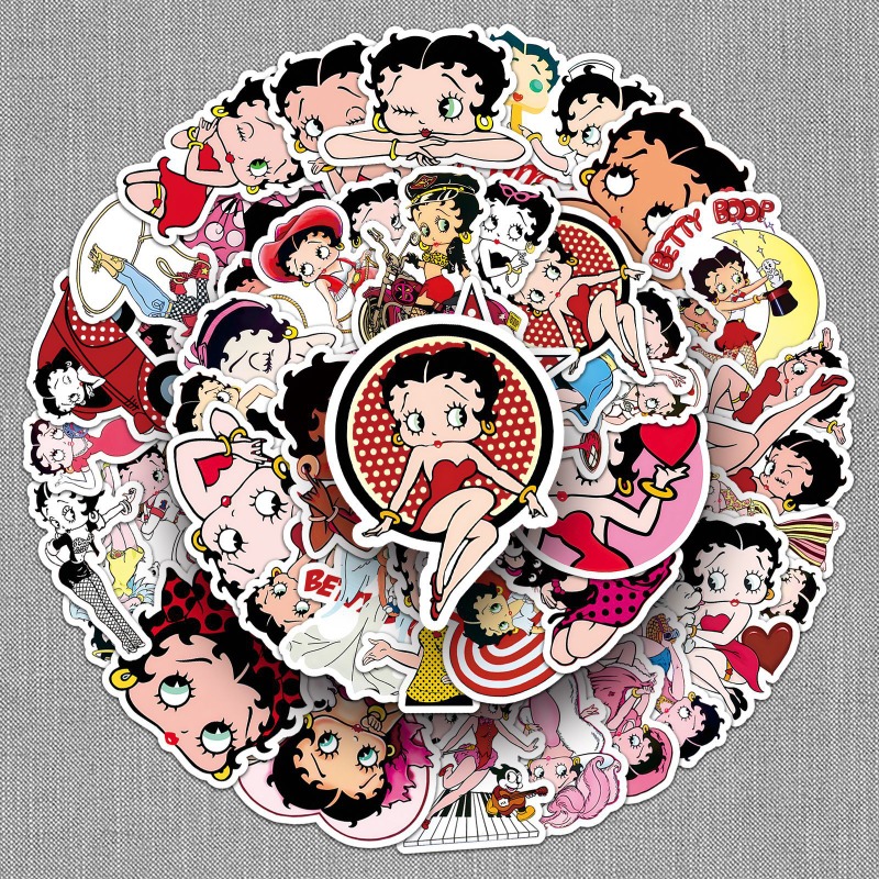 Betty Boop 50 pegatinas de alt - Model Kit Girls reseña y precio
