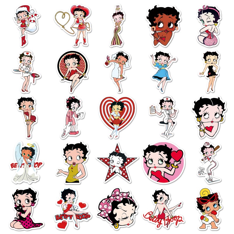 Betty Boop 50 pegatinas de alt - Model Kit Girls reseña y precio