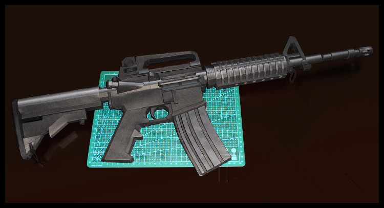 1:1 Lifesize M4A1 Colt carabin - Model Kit Lego reseña y precio